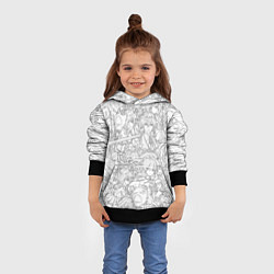 Толстовка-худи детская ПЕРСОНАЖИ МАНГА ГЕНШИН ИМПАКТ, цвет: 3D-черный — фото 2