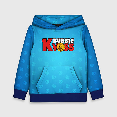 Детская толстовка Bubble kvass logo / 3D-Синий – фото 1