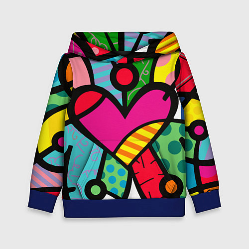 Детская толстовка Ромеро Бритто Арт / 3D-Синий – фото 1