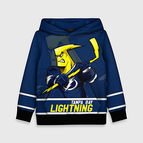Детская толстовка Тампа-Бэй Лайтнинг, Tampa Bay Lightning / 3D-Черный – фото 1