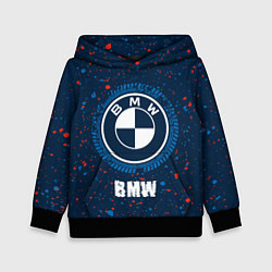 Толстовка-худи детская BMW BMW Брызги, цвет: 3D-черный
