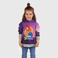 Толстовка-худи детская GROM BRAWL STARS NIGHT CITY, цвет: 3D-меланж — фото 2