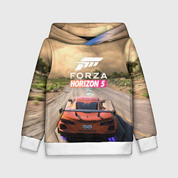 Толстовка-худи детская Forza Horizon 5 Игра, цвет: 3D-белый