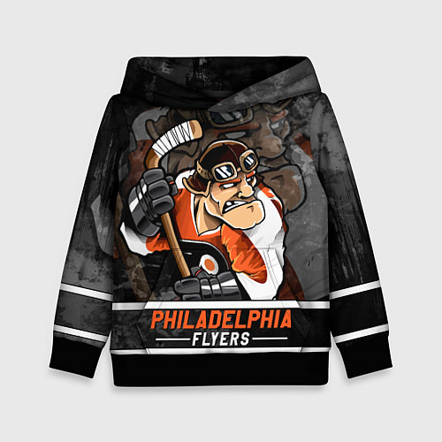 Детская толстовка Филадельфия Флайерз, Philadelphia Flyers / 3D-Черный – фото 1