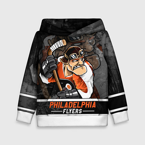 Детская толстовка Филадельфия Флайерз, Philadelphia Flyers / 3D-Белый – фото 1