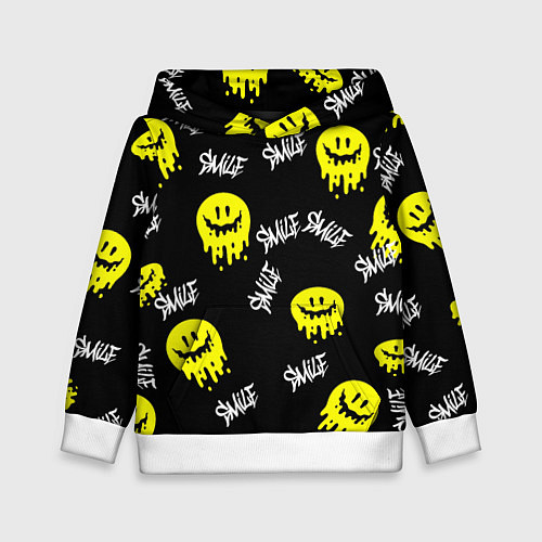 Детская толстовка SMILE smile граффити / 3D-Белый – фото 1