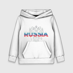 Толстовка-худи детская Russia Sport Team, цвет: 3D-белый