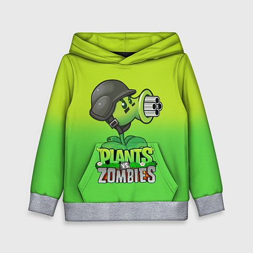 Детская толстовка Plants vs Zombies - Горохомёт / 3D-Меланж – фото 1