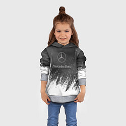 Толстовка-худи детская Mercedes-Benz: Облако с Брызгами, цвет: 3D-меланж — фото 2