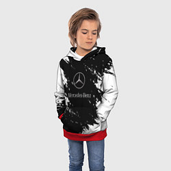 Толстовка-худи детская Mercedes-Benz Авто, цвет: 3D-красный — фото 2