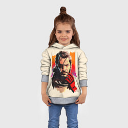 Толстовка-худи детская Босс с повязкой, цвет: 3D-меланж — фото 2