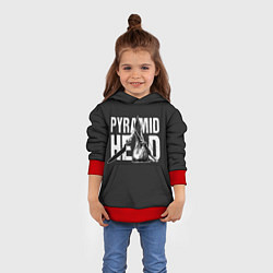 Толстовка-худи детская Pyramid Head, цвет: 3D-красный — фото 2