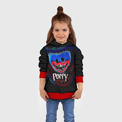 Толстовка-худи детская Хагги Вагги Паппи Плейтайм Poppy Playtime, цвет: 3D-красный — фото 2