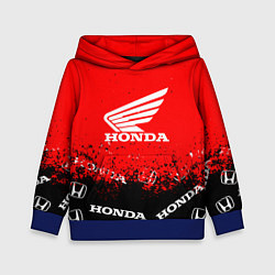 Толстовка-худи детская Honda sport брызги, цвет: 3D-синий