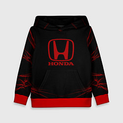 Толстовка-худи детская Honda - Тонкие линии, цвет: 3D-красный