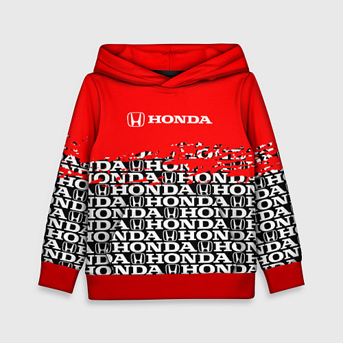 Детская толстовка Honda - Pattern / 3D-Красный – фото 1