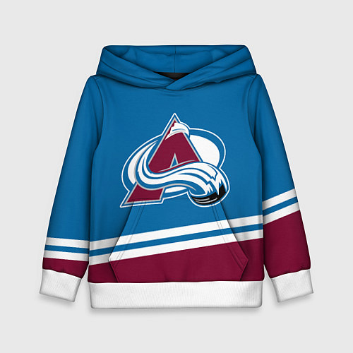 Детская толстовка Colorado Avalanche, Колорадо Эвеланш / 3D-Белый – фото 1