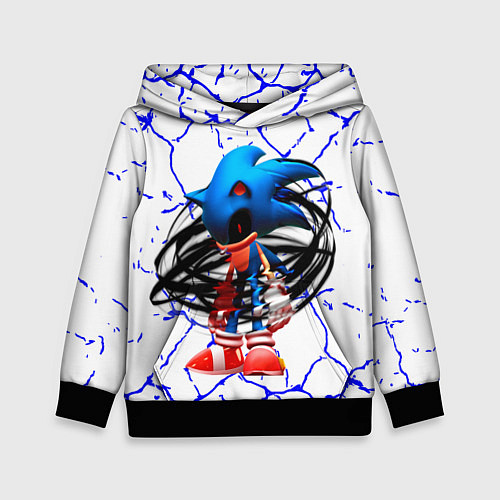 Детская толстовка СОНИК EXE ТЕМНЫЙ СОНИК / 3D-Черный – фото 1