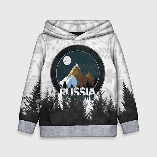 Детская толстовка Russian Тайга / 3D-Меланж – фото 1