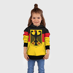 Толстовка-худи детская Германия - Germany, цвет: 3D-черный — фото 2