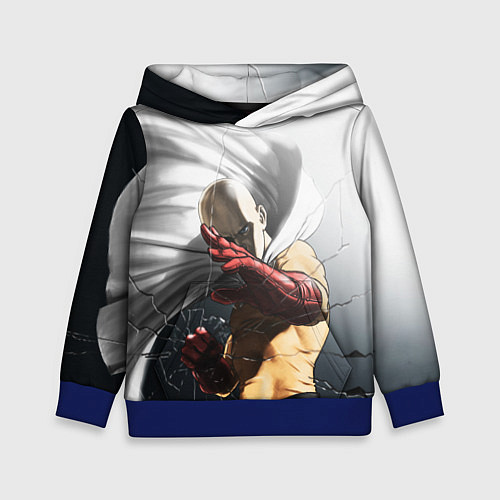 Детская толстовка One Punch Man - Сайтама / 3D-Синий – фото 1