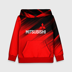 Толстовка-худи детская Mitsubishi - Red Sport, цвет: 3D-красный