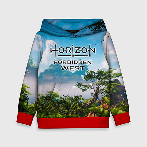 Детская толстовка Horizon Forbidden West Хоризон Запретный Запад / 3D-Красный – фото 1