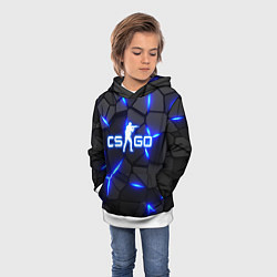 Толстовка-худи детская КС ГО - 3D ПЛИТЫ, цвет: 3D-белый — фото 2