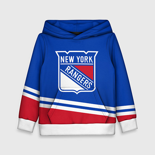 Детская толстовка New York Rangers Нью Йорк Рейнджерс / 3D-Белый – фото 1