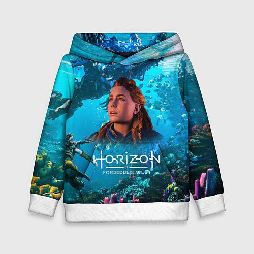 Детская толстовка Horizon Forbidden West Подводный мир / 3D-Белый – фото 1