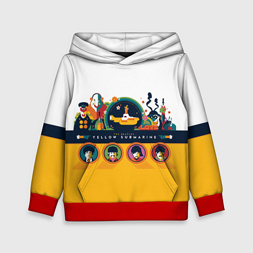 Детская толстовка Yellow Submarine Мультфильм 3D / 3D-Красный – фото 1