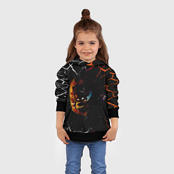 Толстовка-худи детская КЛИНОК РАССЕКАЮЩИЙ ДЕМОНОВ Зеницу Агацума, цвет: 3D-черный — фото 2