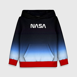 Толстовка-худи детская NASA с МКС, цвет: 3D-красный