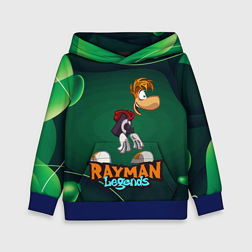 Детская толстовка Rayman Legends Green / 3D-Синий – фото 1