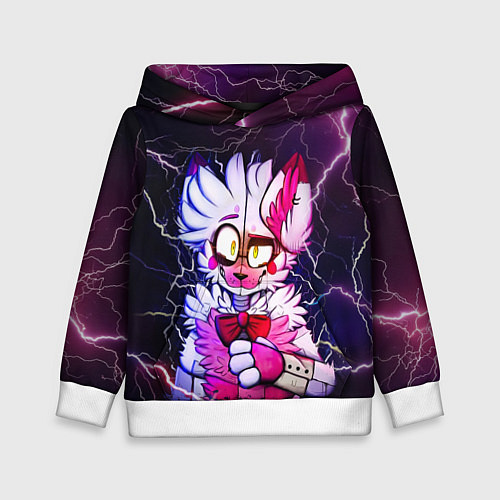 Детская толстовка Foxy Five Nights at Freddys / 3D-Белый – фото 1