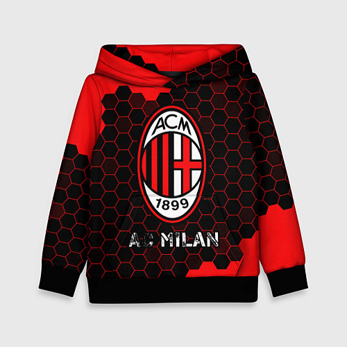 Детская толстовка МИЛАН AC Milan Соты / 3D-Черный – фото 1