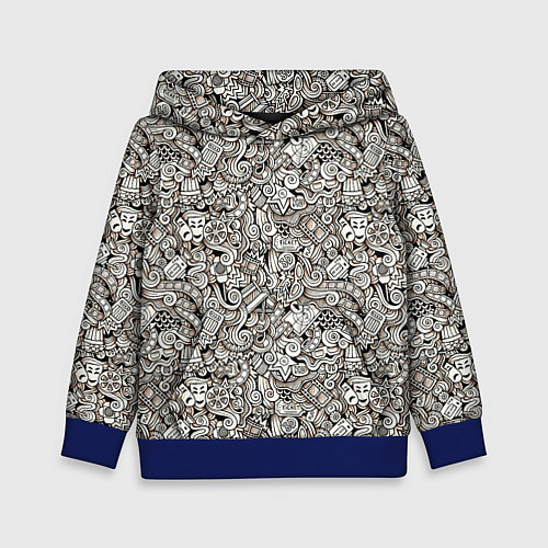 Детская толстовка Рисованный синематограф / 3D-Синий – фото 1