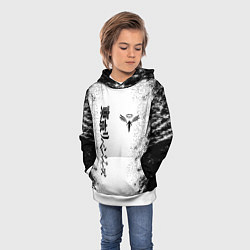 Толстовка-худи детская Токийские мстители Tokyo Revengers logo, цвет: 3D-белый — фото 2