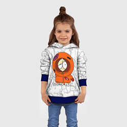 Толстовка-худи детская Мультфильм Южный парк Кенни South Park, цвет: 3D-синий — фото 2