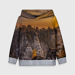Детская толстовка ГОРЫ И ЛЕС НА ЗАКАТЕ