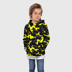 Толстовка-худи детская Black Camo, цвет: 3D-белый — фото 2