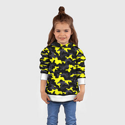Толстовка-худи детская Black Camo, цвет: 3D-белый — фото 2