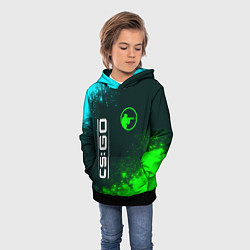 Толстовка-худи детская CS:GO Краска, цвет: 3D-черный — фото 2