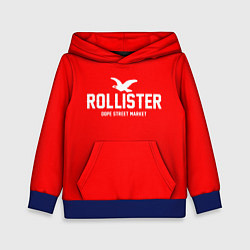 Толстовка-худи детская Узор Red Rollister Dope Street Market, цвет: 3D-синий