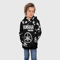 Толстовка-худи детская YAMAHA Racing Краска, цвет: 3D-черный — фото 2