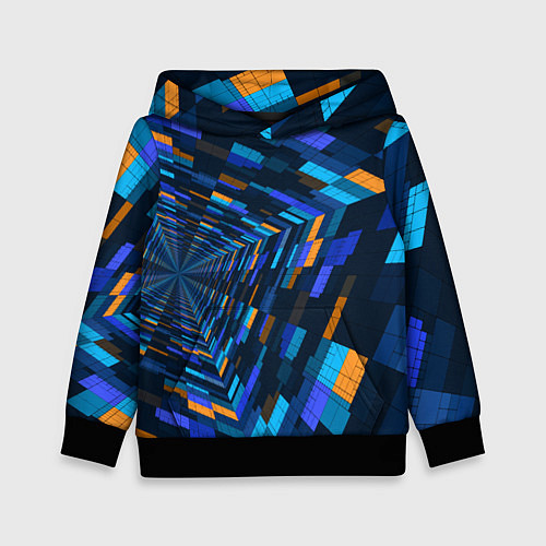 Детская толстовка Geometric pattern Fashion Vanguard / 3D-Черный – фото 1