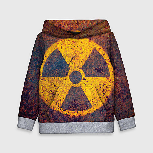 Детская толстовка Радиактивно! / 3D-Меланж – фото 1