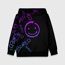 Детская толстовка Neon Bored Half pattern