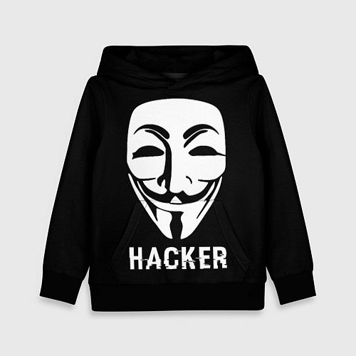 Детская толстовка HACKER Маска V / 3D-Черный – фото 1