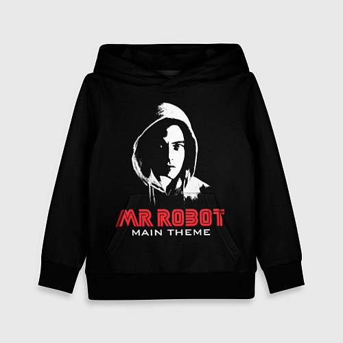 Детская толстовка MR ROBOT Хакер / 3D-Черный – фото 1